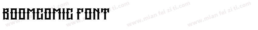 boomcomic font字体转换
